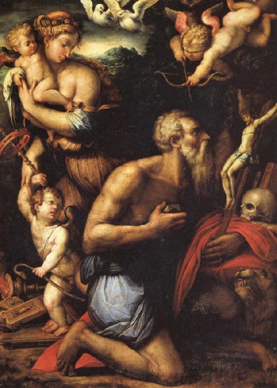 Giorgio Vasari The Temptation of St.Jerome Germany oil painting art